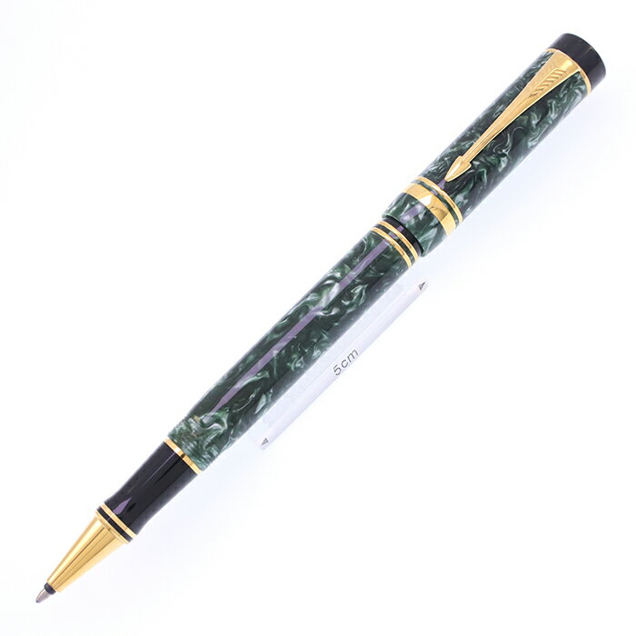 樂天商城 - PARKER パーカー ローラーボール デュオフォールド マーブルグリーン [天冠企業ロゴ]【中古-良品】【smtb-f】