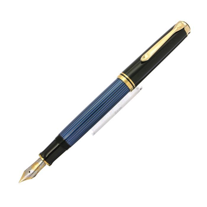 Pelikan ペリカン 万年筆 スーベレーン M800 ブルーストライプ M【中古-良上品】【smtb-f】