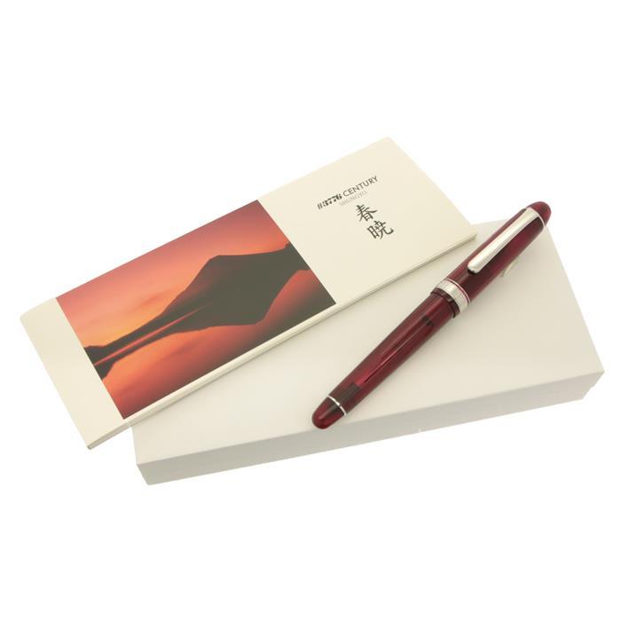 PLATINUM プラチナ 万年筆 #3776 センチュリー 春暁 中字【中古-良上品】【smtb-f】