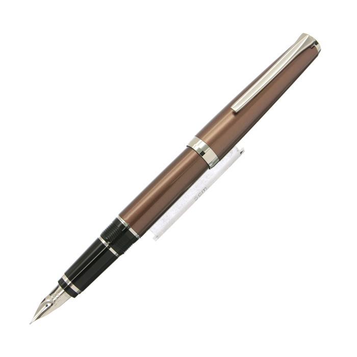 PILOT パイロット 万年筆 エラボー ブラウン 軟細字 (金属軸)【中古-良上品】【smtb-f】