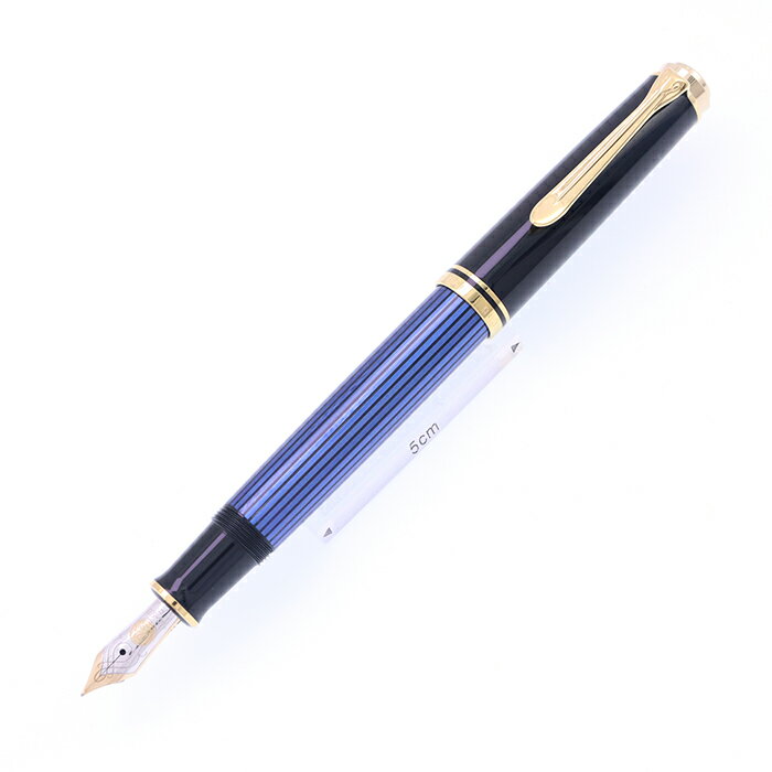 Pelikan ペリカン 万年筆 スーベレーン M600 ブルーストライプ F【中古-並品】【smtb-f】