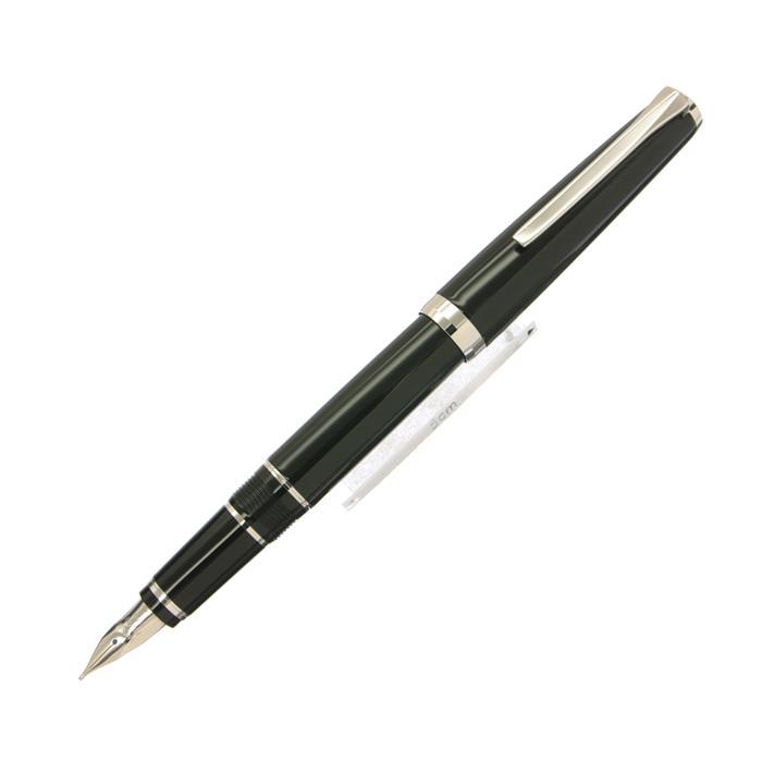 PILOT パイロット 万年筆 エラボー ブラック 軟中字 (金属軸) 【中古-並品】【smtb-f】