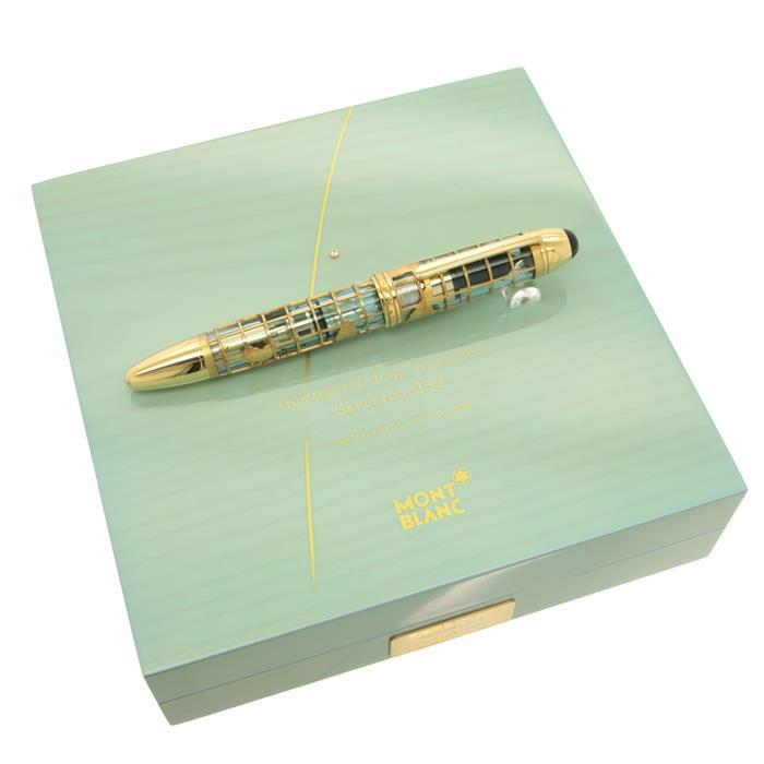 MONTBLANC モンブラン 万年筆 リミテッドエディション333 #149 スケルトン ジョン・ハリソン ソリッドゴールド M【中古-良上品】【smtb-f】