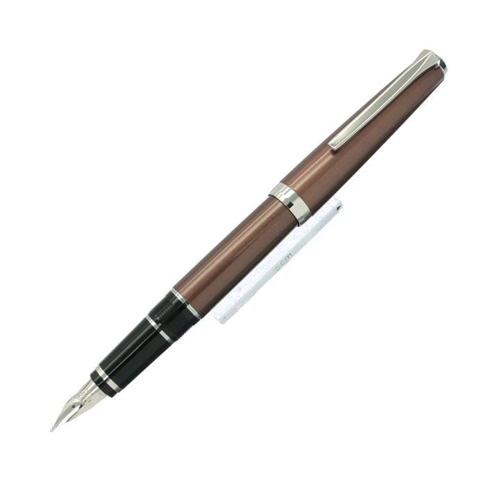 PILOT パイロット 万年筆 エラボー ブラウン 軟中字 (金属軸)【中古-良上品】【smtb-f】