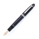MONTBLANC モンブラン 万年筆 マイスターシュテュック プラチナライン #P149 F【中古-良品】【smtb-f】
