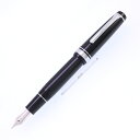 SAILOR セーラー 万年筆 プロフェッショナルギア 銀 ブラック 長刀研ぎ 中字【中古-美品】【smtb-f】