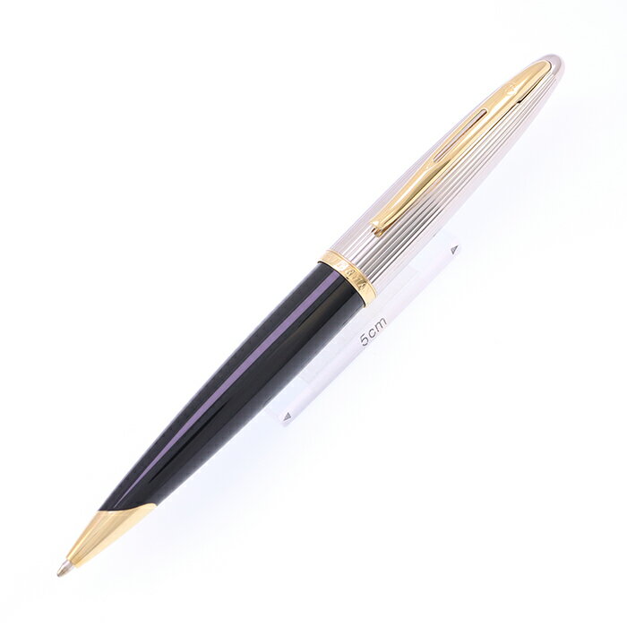 WATERMAN ウォーターマン ボールペン カレン デラックス ブラック&シルバーGT 【中古-良品】【smtb-f】