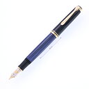 Pelikan ペリカン 万年筆 スーベレーン M800 ブルーストライプ イタリックライティング【中古-良上品】【smtb-f】