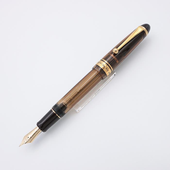 PILOT パイロット 万年筆 カスタム823 ブラウン 中字【中古-良上品】【smtb-f】