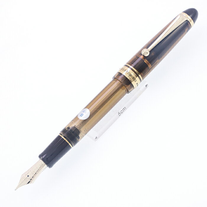 PILOT パイロット 万年筆 カスタム823 ブラウン 太字【中古-美品】【smtb-f】