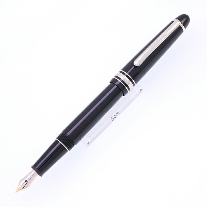 MONTBLANC モンブラン 万年筆 マイスターシュテュック プラチナライン #P145 クラシック F【中古-良上品】【smtb-f】