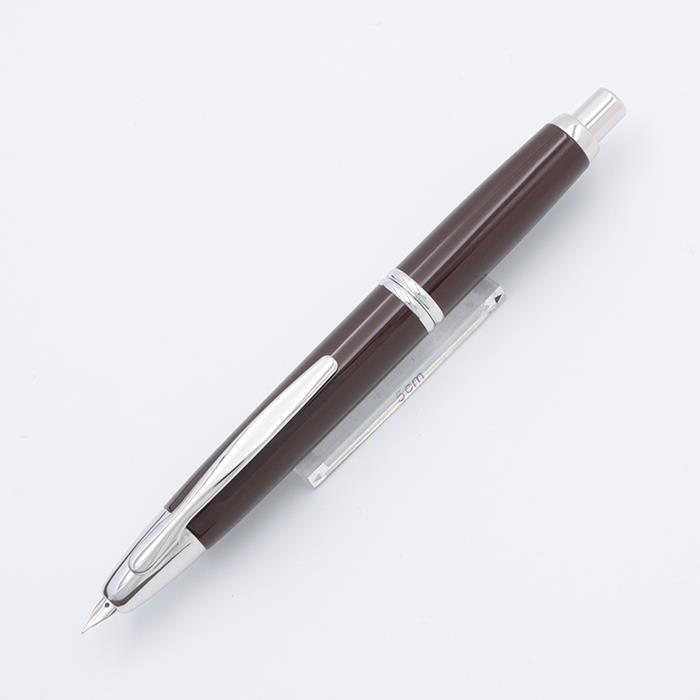 PILOT パイロット 万年筆 キャップレス シルバー ブラウン 細字【中古-良品】【smtb-f】