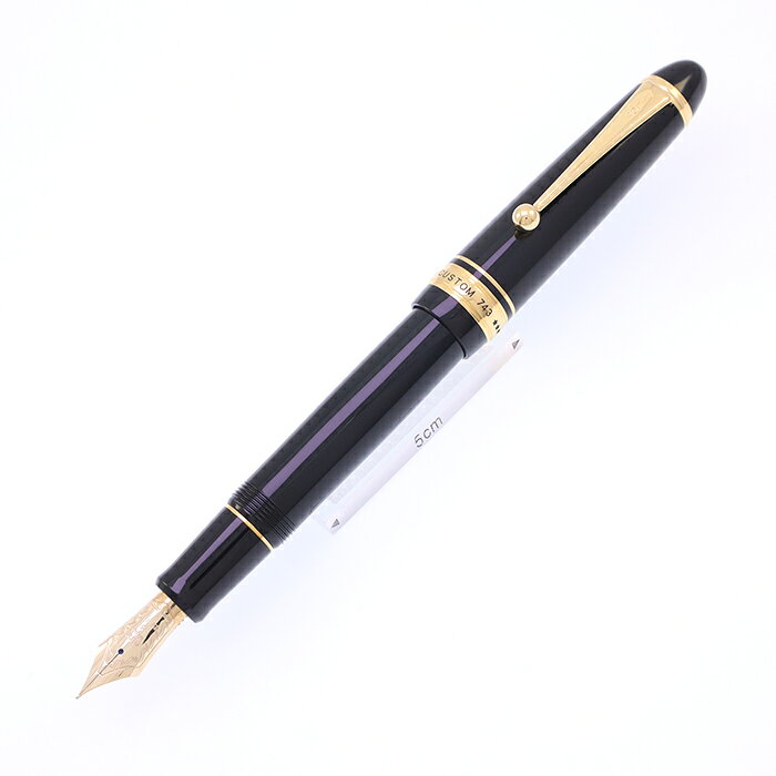PILOT - PILOT パイロット 万年筆 カスタム743 エクストラスムーズ ブラック 中細字【中古-良品】【smtb-f】