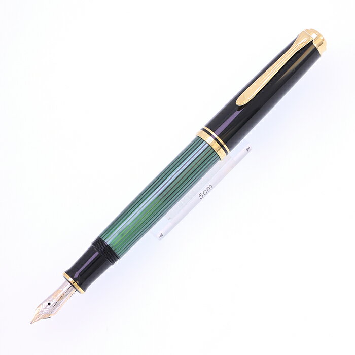 樂天商城 - Pelikan ペリカン 万年筆 スーベレーン M600 グリーンストライプ M【中古-良品】【smtb-f】