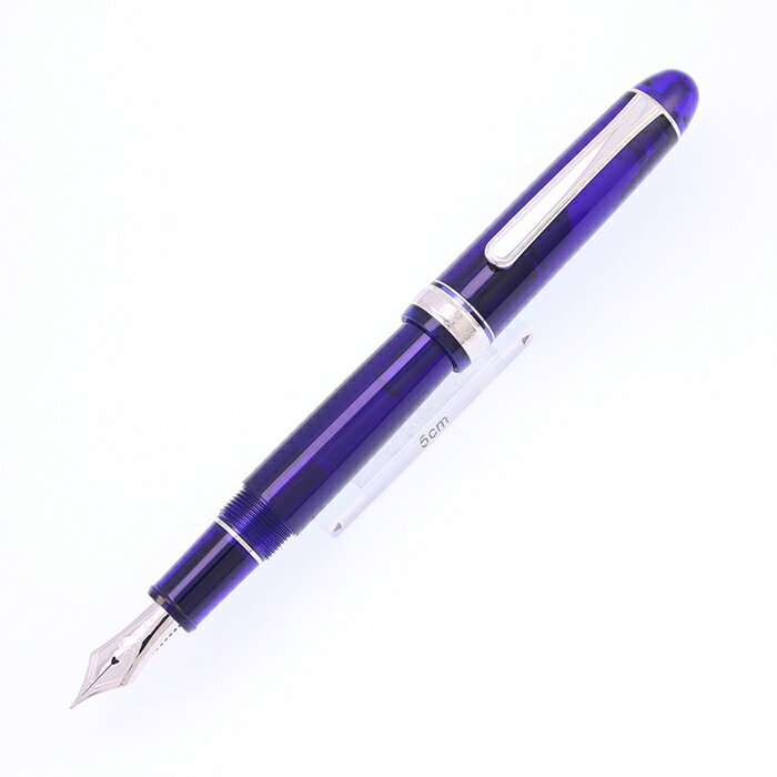 乐天商城 - PLATINUM プラチナ 万年筆 #3776 センチュリー ロジウムフィニッシュ シャルトルブルー 中字【中古-美品】【smtb-f】
