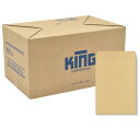 キングコーポレーション 角形2号封筒 500枚 クラフト(オリンパス) 85g 郵便枠なし スミ貼 茶 240×332mm 151101