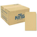 キングコーポレーション 角形7号封筒 500枚 クラフト(オリンパス) 85g 郵便枠なし センター貼 茶 142×205mm 152301