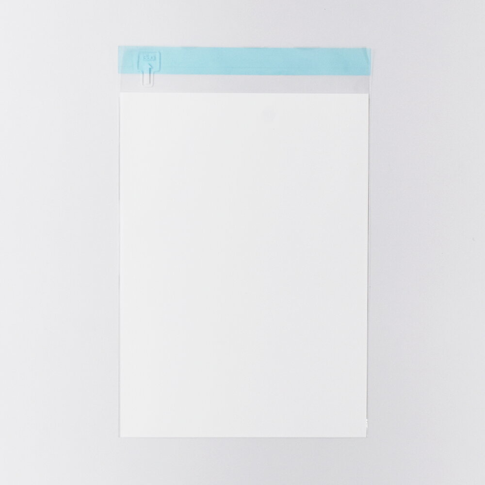 フィルム封筒 A5 2,000枚 OPP50μ 白色全面ベタ/透明 テープ付 CHA0455 ビニール封筒 透明封筒 クリア封筒 OPP袋 角形6号 角6封筒 業務用 角6 a5 手書き