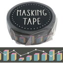 ワールドクラフト マスキングテープ 15mm グラフ 1個 幅15mm×長さ7m WC396372