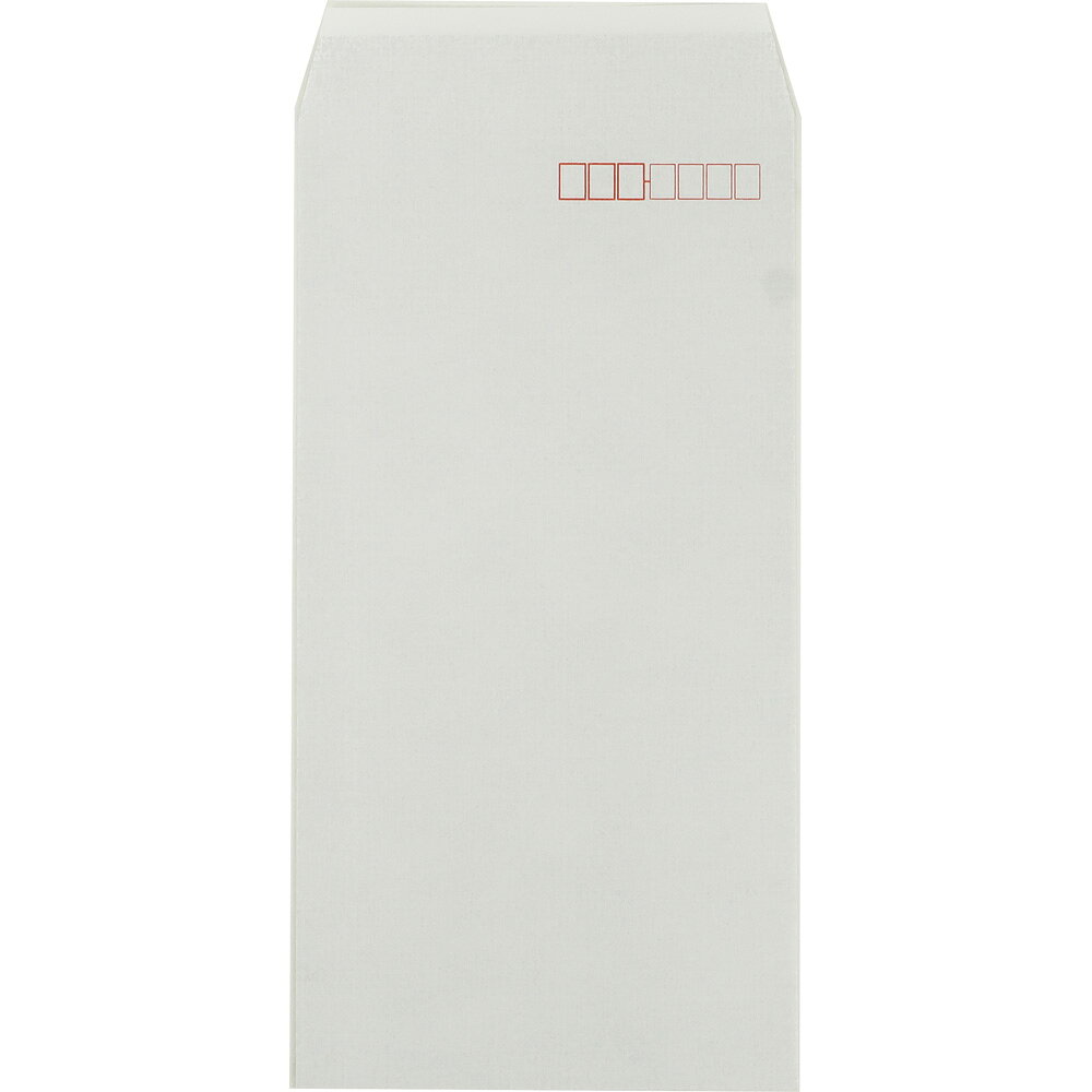 キングコーポレーション 長形3号封筒 100枚 撥水ラップ地紋入 85g 郵便枠付き スミ...