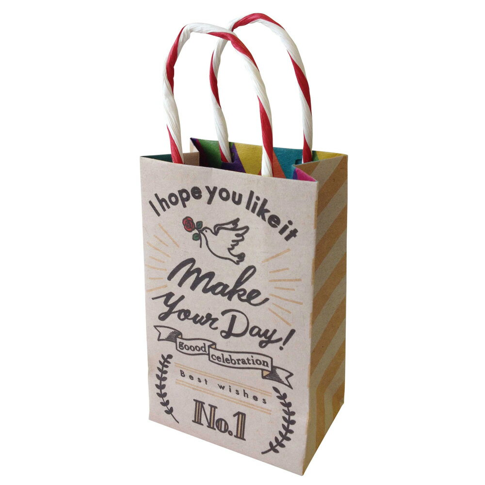 ワールドクラフト クラフトギフトバッグ Sサイズ Board WH 2枚入り W75mm×H120mm×D50mm WC395122