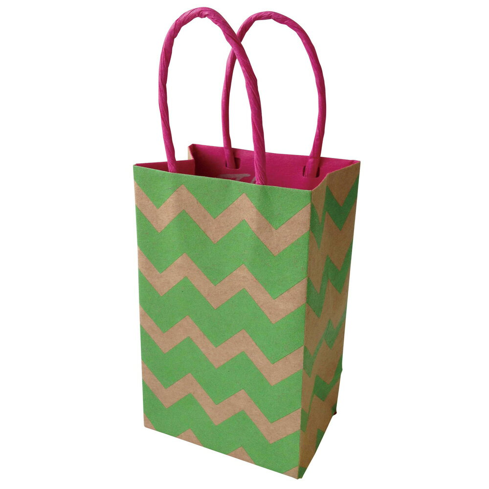 ワールドクラフト クラフトギフトバッグ Sサイズ Neon GR 2枚入り W75mm×H120mm×D50mm WC395191