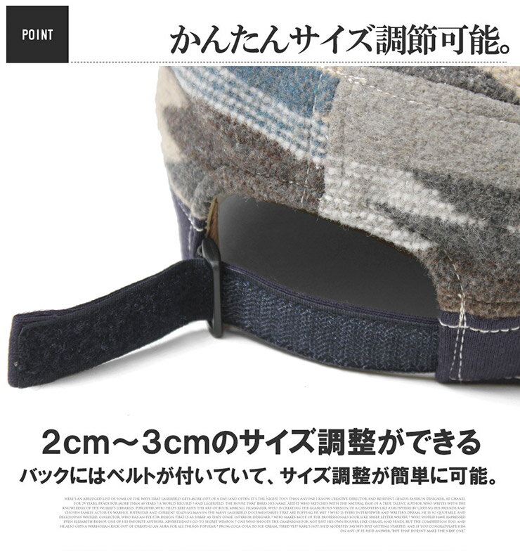 送料無料 ウール ワークキャップ メンズ 大き...の紹介画像2