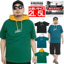 【送料無料 】 ジェニュイン ディッキーズ(GENUINE Dickies) 半袖 パーカー Tシャツ メンズ 大きいサイズ フェイクレイヤード ロゴ プリント カットソー 半袖Tシャツ ブランド フード プルオーバー 天竺 ワーク 白 黒 ストリート系 ワークマン プラス