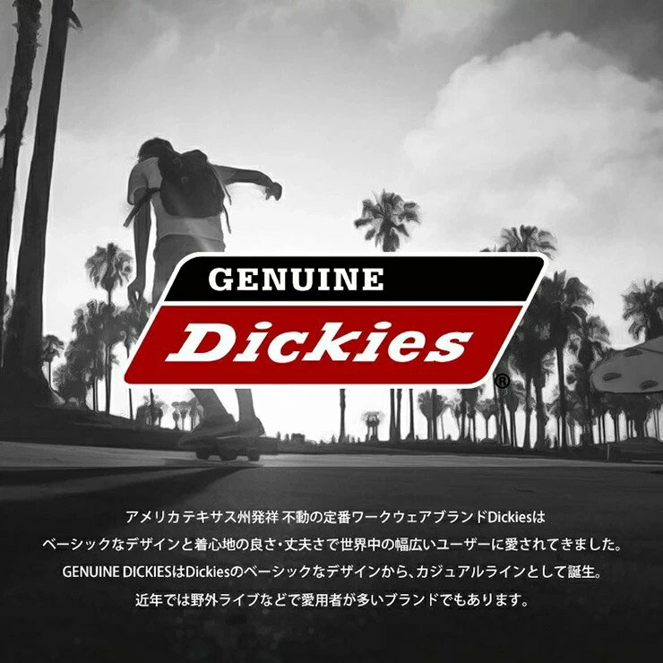 ジェニュイン ディッキーズ(GENUINE DICKIES) 長袖Tシャツ メンズ 大きいサイズ 袖 ロゴ プリント クルーネック カットソー 長袖 Tシャツ ブランド ラインプリント ロングTシャツ ロンT ポケット 白 黒 コットン 綿100％ ストリート系 ワークマン プラス