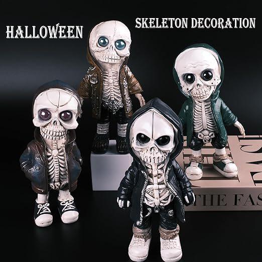 ハロウィン 骸骨 ガイコツ ハロウィン飾り 樹脂 工芸品 halloween パーティー 店舗...
