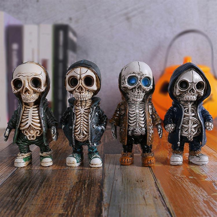 ハロウィン 骸骨 ガイコツ ハロウィン飾り 樹脂 工芸品 halloween パーティー 店舗...