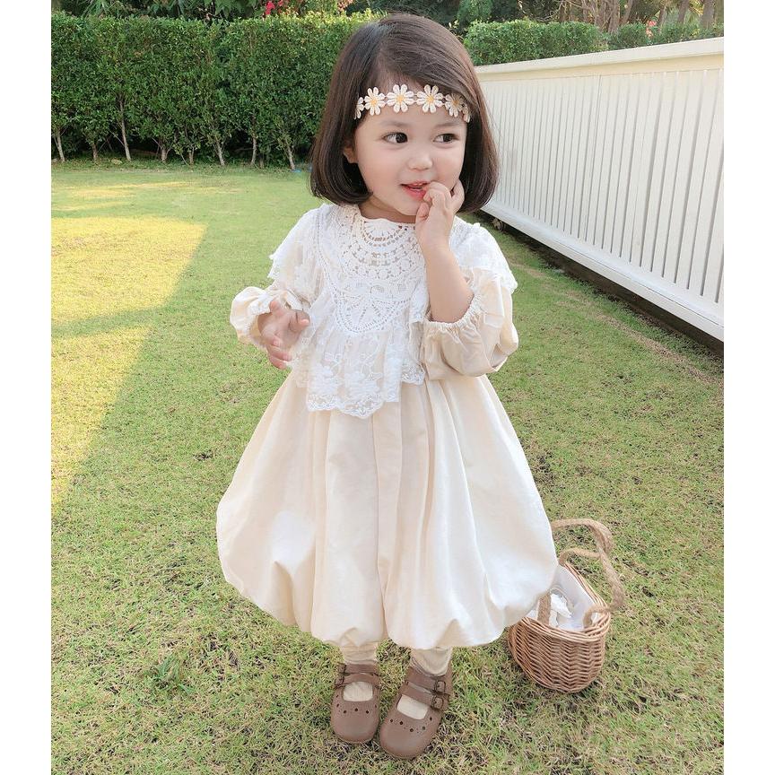 ワンピース 女の子 レース 長袖 ワンピース 春秋 フォーマル 韓国子供服 ピアノ 発...