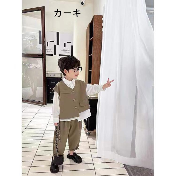 3点セット 子供服 フォーマルスーツ 男の子 子供スーツ 男の子 キッズ フォーマル ...