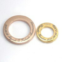 ステンレス サークル ペンダントトップ 外径14mm【PVD K18】 2