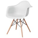 (2脚セット)東谷 アームチェア 組立 ホワイト CL-799WH