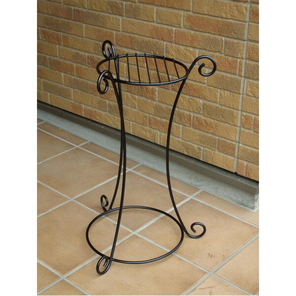 コンビネーションスタンド/花台 【Lサイズ：外径37cm×高さ60cm】 目皿付 スチールワイヤー製 日本製 〔..