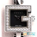 グッチ GUCCI Gミニ レディース 腕時計 YA102542 アウトレット ダイヤベゼル ブラック文字盤 ec 【中古】