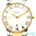 ティファニー Tiffany&Co アトラスドーム コンビ Z1830.68.15A21A00A アウトレット 自動巻き レディース 腕時計 ec 【中古】