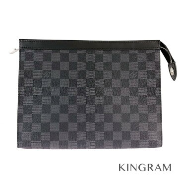 ルイ・ヴィトン LOUIS VUITTON ダミエ ポシェット・ヴォワヤージュMM N41696 グラフィット クラッチバッグ・セカンドバッグ mi【中古】