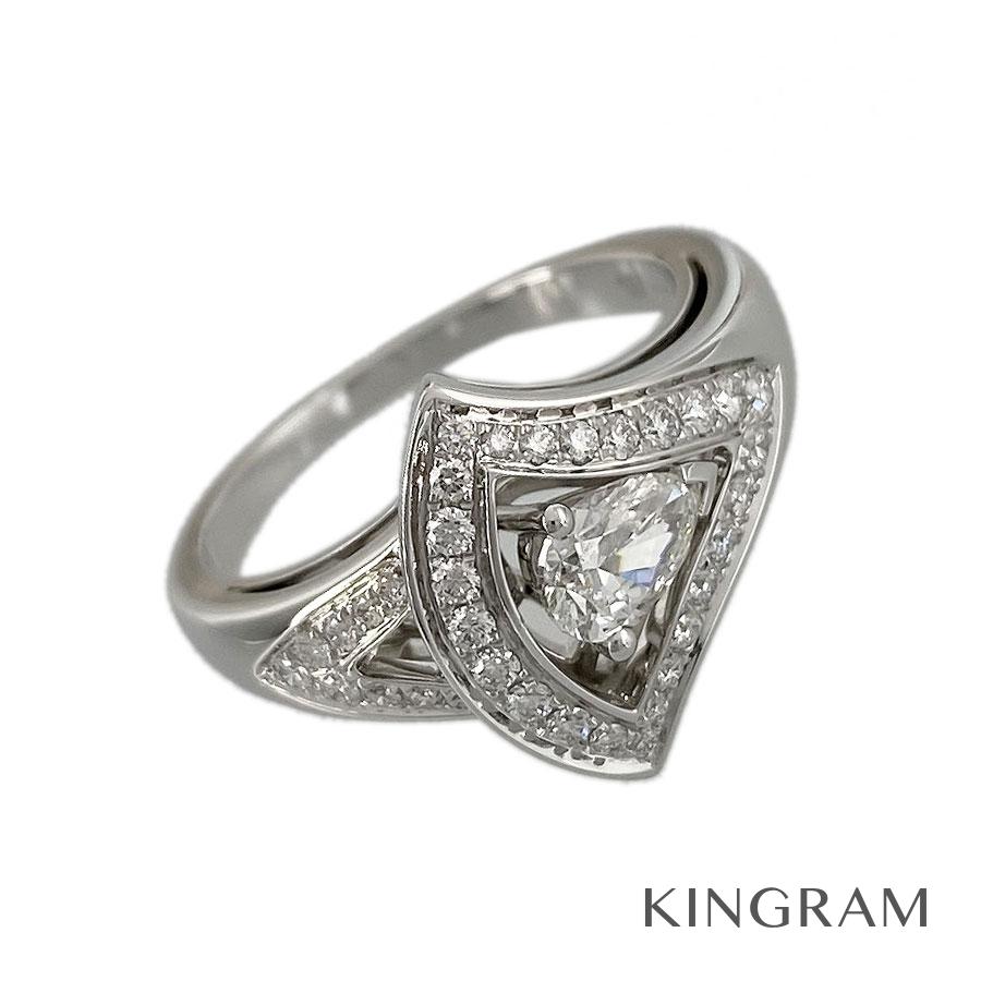 ブルガリ BVLGARI ディーヴァドリーム リング k18WG (750) ダイヤ オープンワーク 13号(51) クリーニング済 kkd【中古】