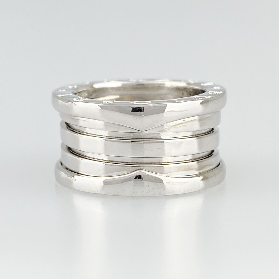 ブルガリ BVLGARI B-zero1 ビーゼロワン リング k18WG 750 9号(49) クリーニング済 te【中古】