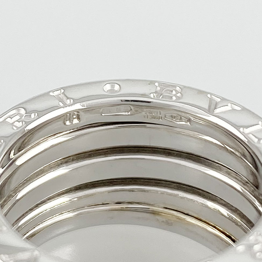 ブルガリ BVLGARI B-zero1 ビーゼロワン リング k18WG 750 9号(49) クリーニング済 te【中古】