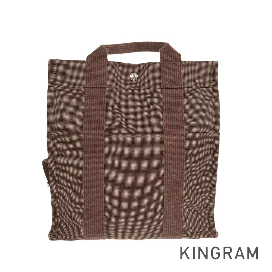 エルメス HERMES エールラインアドMM ブラウン キャンバス バックパック・リュック rsa【中古】のサムネイル