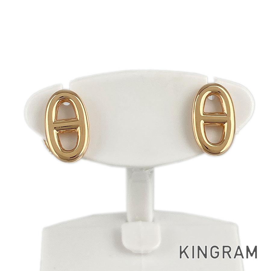 エルメス HERMES シェーヌダンクル ピアス K18PG sss【中古】のサムネイル