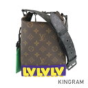 ルイ・ヴィトン LOUIS VUITTON LVラバー クルーザーメッセンジャー M57966 ブラウン PVC ショルダーバッグ fhb【中古】