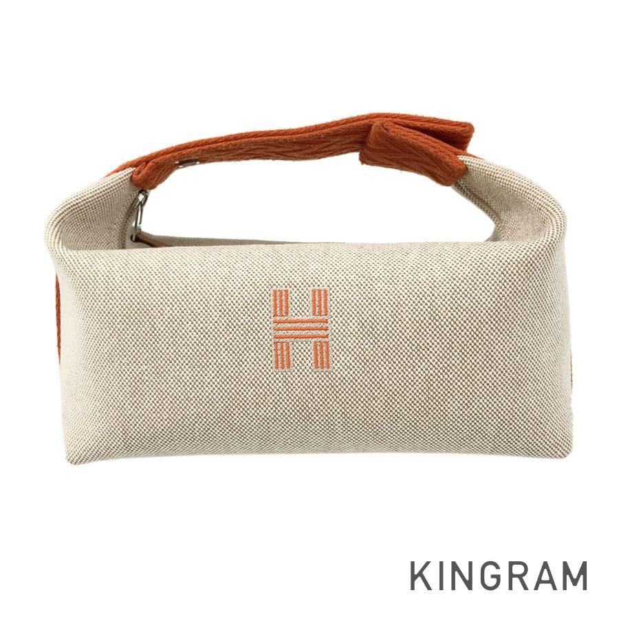 エルメス HERMES ブリッドアブラックPM ポーチ ベージュ オレンジ キャンバス アクセサリーポーチ ftj【中古】のサムネイル