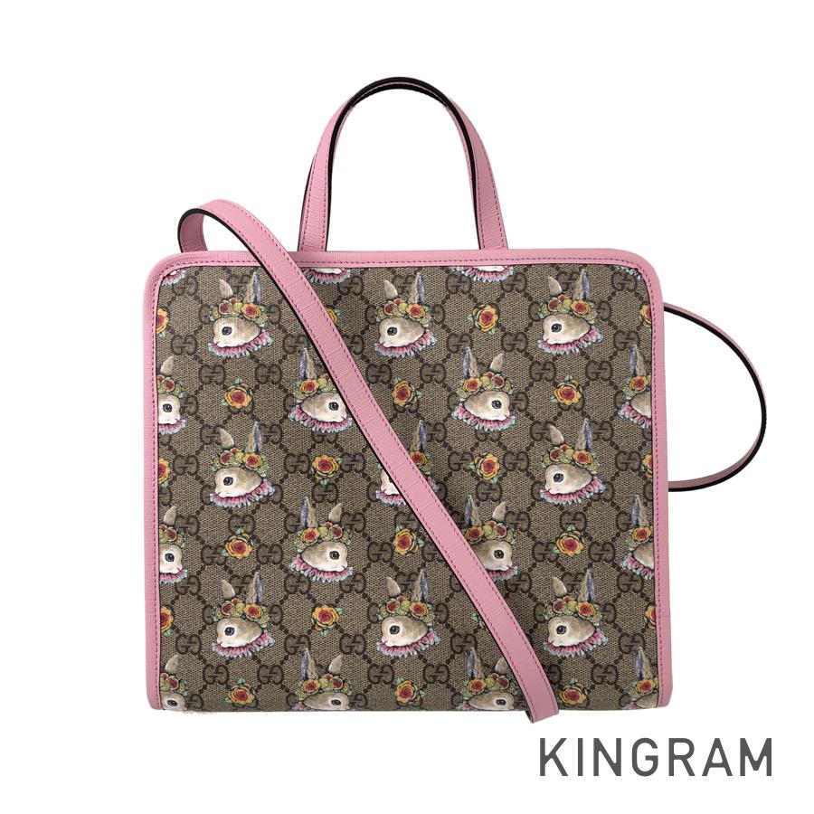 【2/1〜最大30,000円OFFクーポン】グッチ GUCCI GGスプリーム チルドレンズ ヒグチユウコ 2WAY ショルダーバッグ 630542 ベージュ ピンク PVC ハンドバッグ ftj【中古】のサムネイル