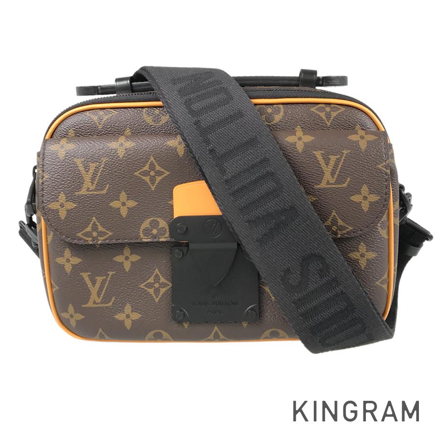 ルイ・ヴィトン LOUIS VUITTON モノグラム マカサー Sロック メッセンジャー M46688 ブラウン PVC ショルダーバッグ fhb【中古】