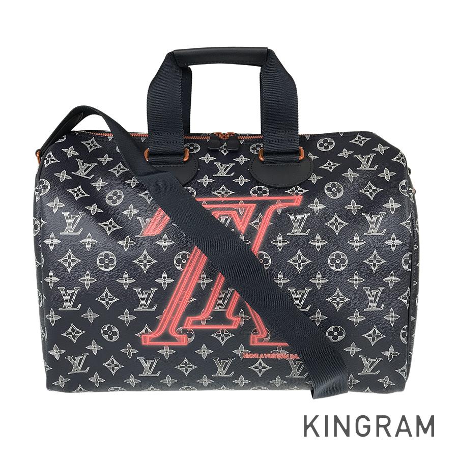 CEBg LOUIS VUITTON mO CN Xs[fB ohG[40 nhobO nhobO 2WAY V_[obO M43697 lCr[ PVC {XgobO fhbyÁz