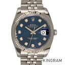 ロレックス ROLEX デイトジャスト 116234G SS WG ダイヤモンド 自動巻 メンズ 腕時計 sss【中古】